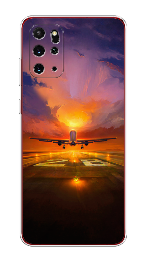 

Чехол на Samsung Galaxy S20 Plus "Самолет на посадке", Оранжевый;синий, 29350-6