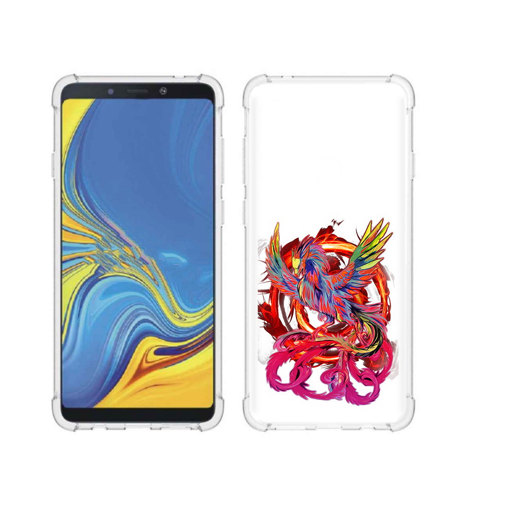

Чехол MyPads Tocco для Samsung Galaxy A9 красочный феникс (PT118683.560.414), Прозрачный, Tocco