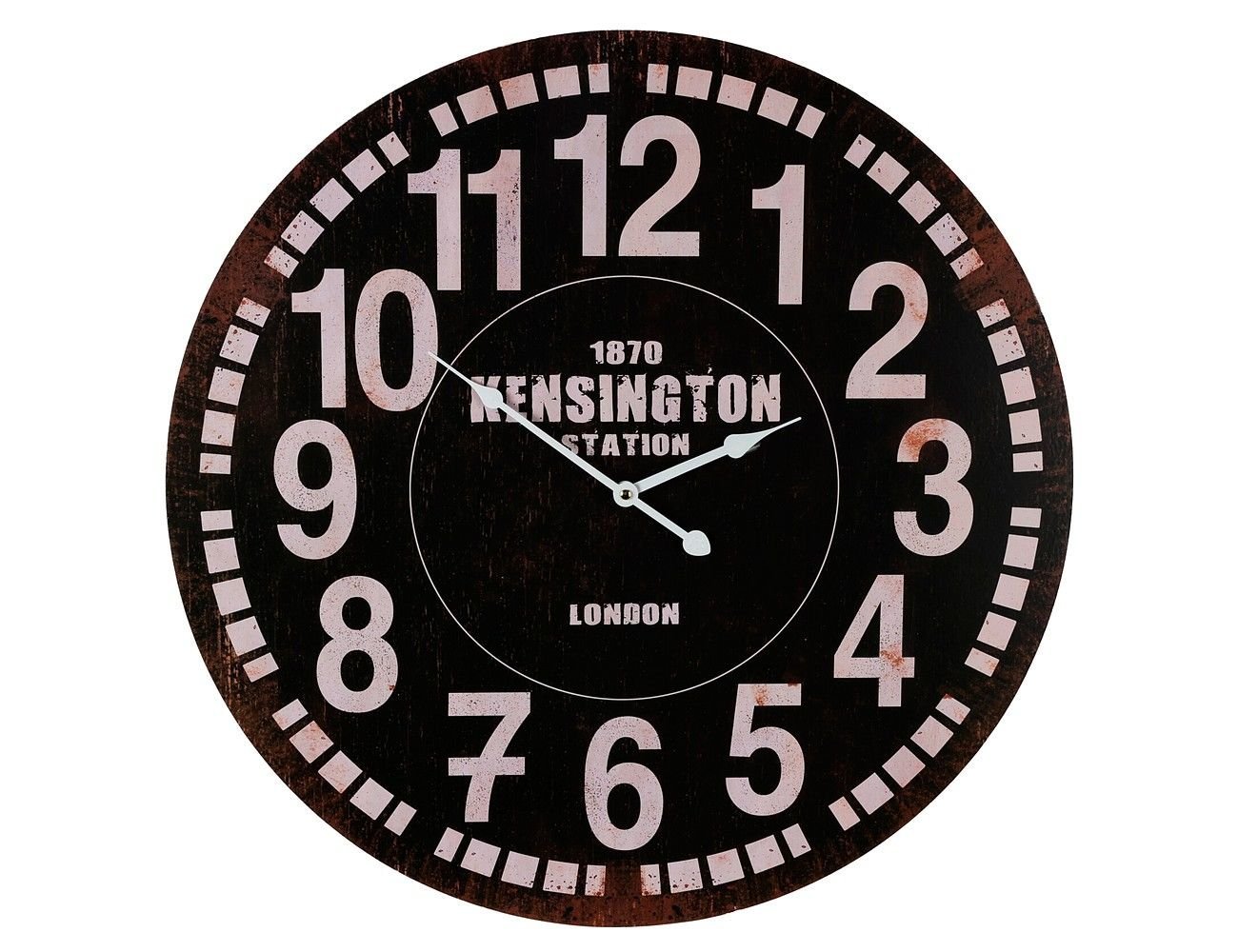 Настенные часы КЕНСИНГТОН, дерево, чёрные, 60 см, Koopman International