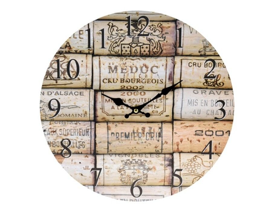 Настенные часы БИСТРО: КОЛЛЕКЦИЯ ПРОБОК, 33 см, Koopman International