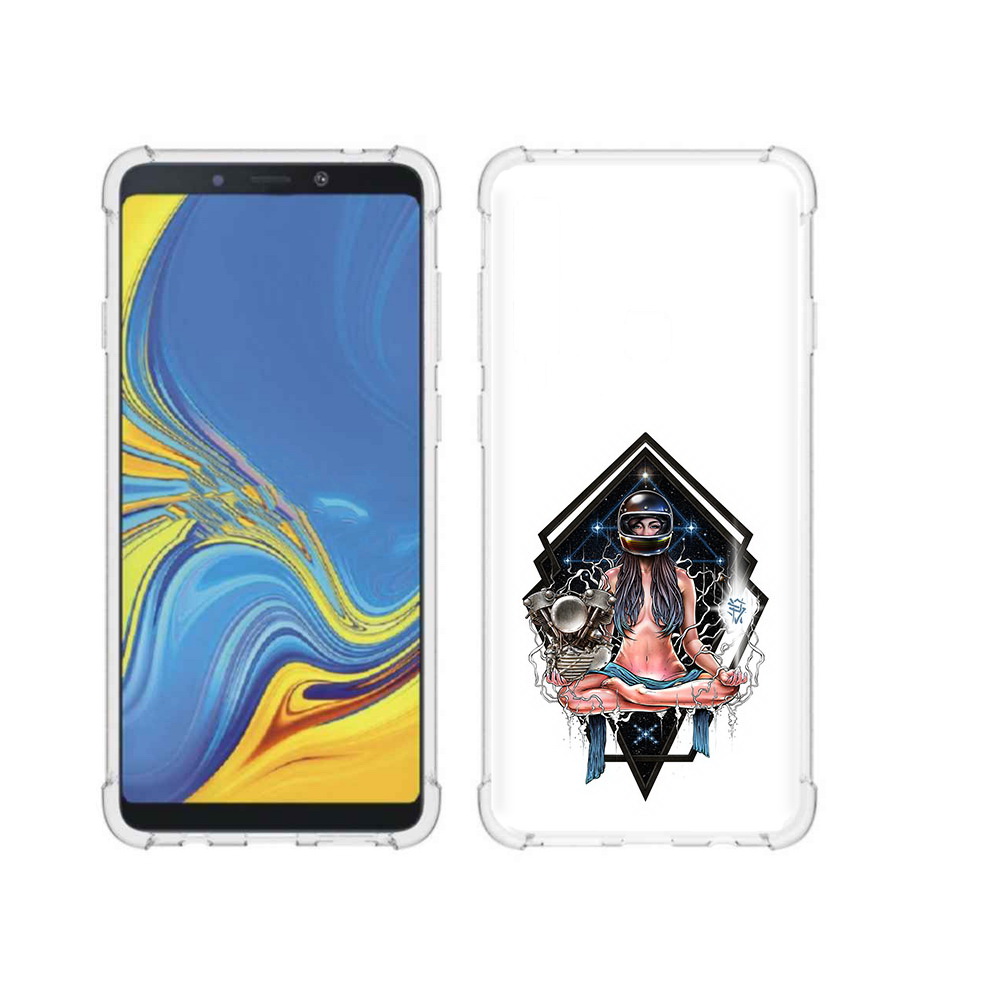 

Чехол MyPads Tocco для Samsung Galaxy A9 красивая девушка в шлеме (PT118683.560.406), Прозрачный, Tocco