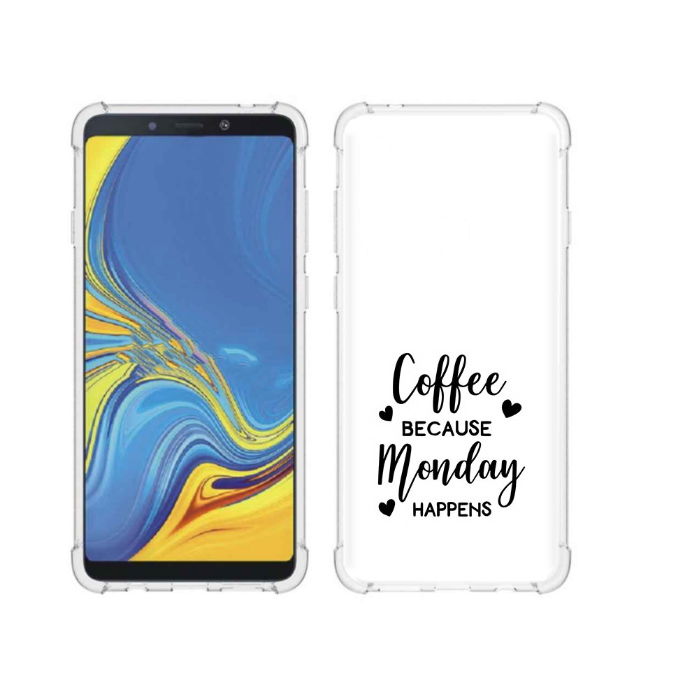 

Чехол MyPads Tocco для Samsung Galaxy A9 кофе и понедельник стал счастливым, Прозрачный, Tocco