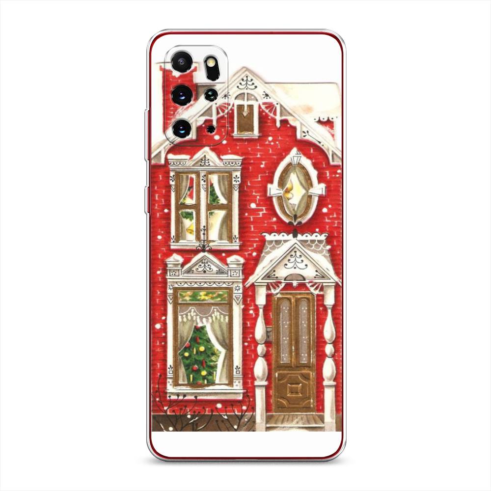 

Чехол на Samsung Galaxy S20 Plus "Пряничный домик", Белый;красный;зеленый, 29350-5