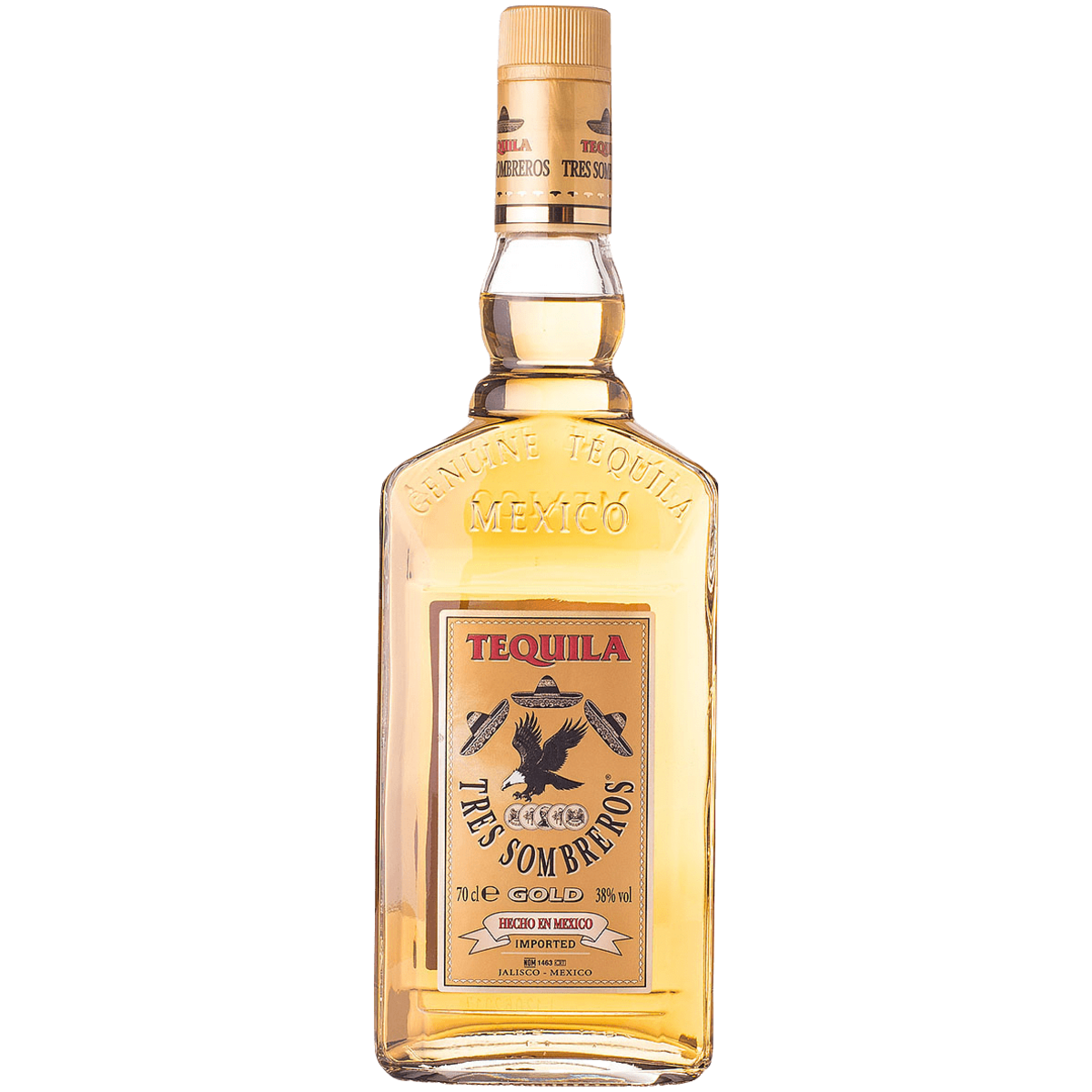 

Текила Tres Sombreros Gold 0,7 л, Золотая