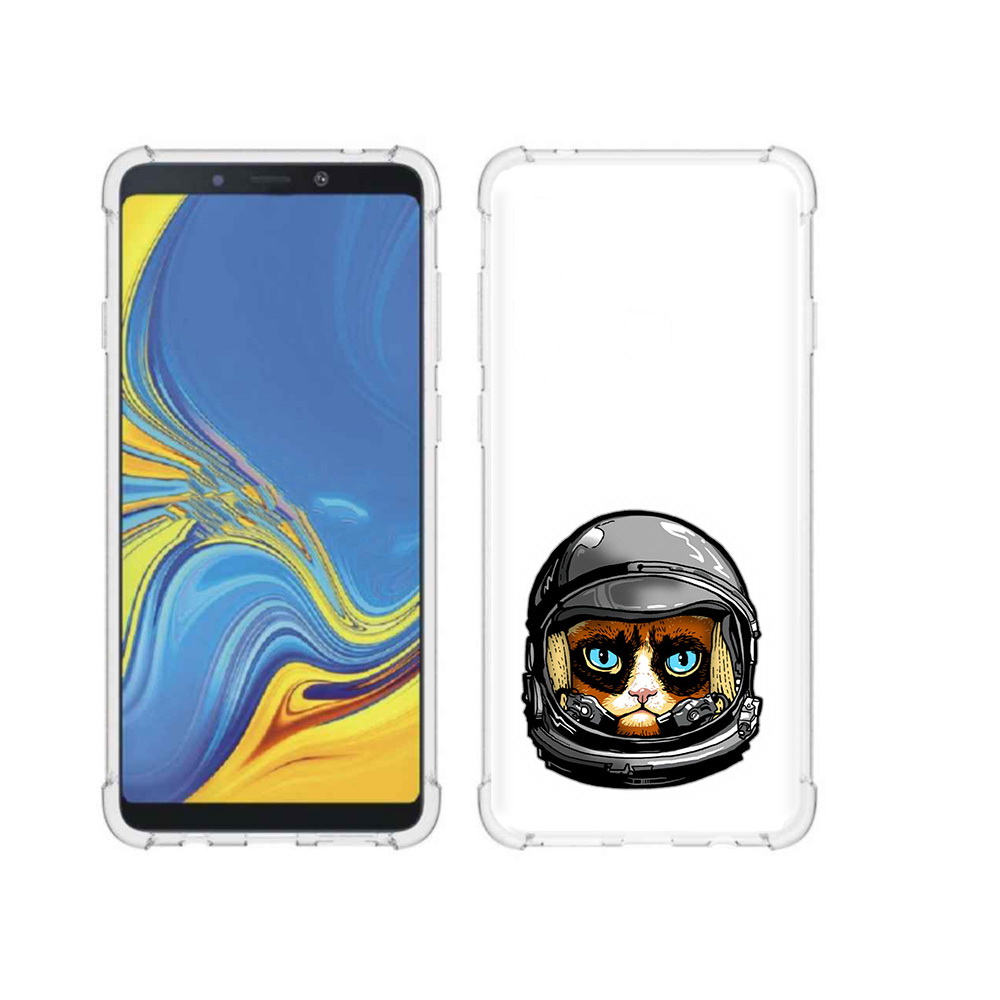 

Чехол MyPads Tocco для Samsung Galaxy A9 кот космонавт (PT118683.560.400), Прозрачный, Tocco