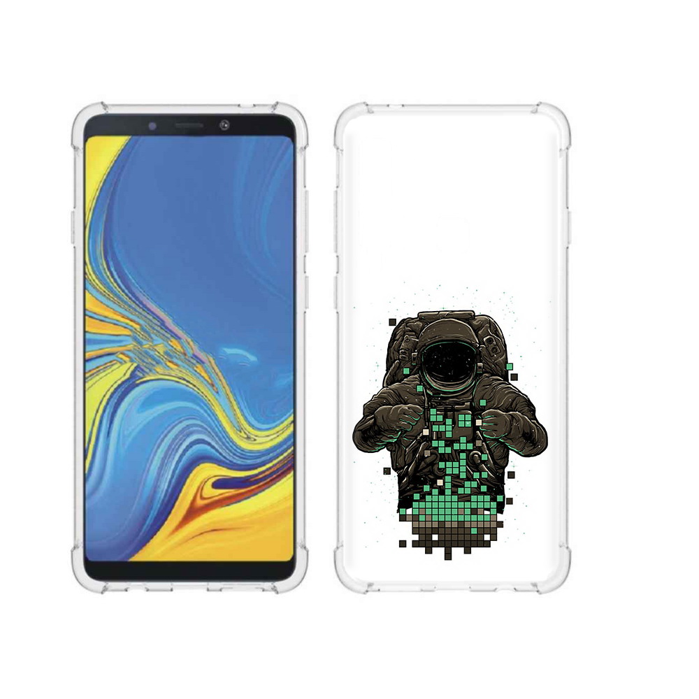 

Чехол MyPads Tocco для Samsung Galaxy A9 космонавт с пикселями (PT118683.560.394), Прозрачный, Tocco
