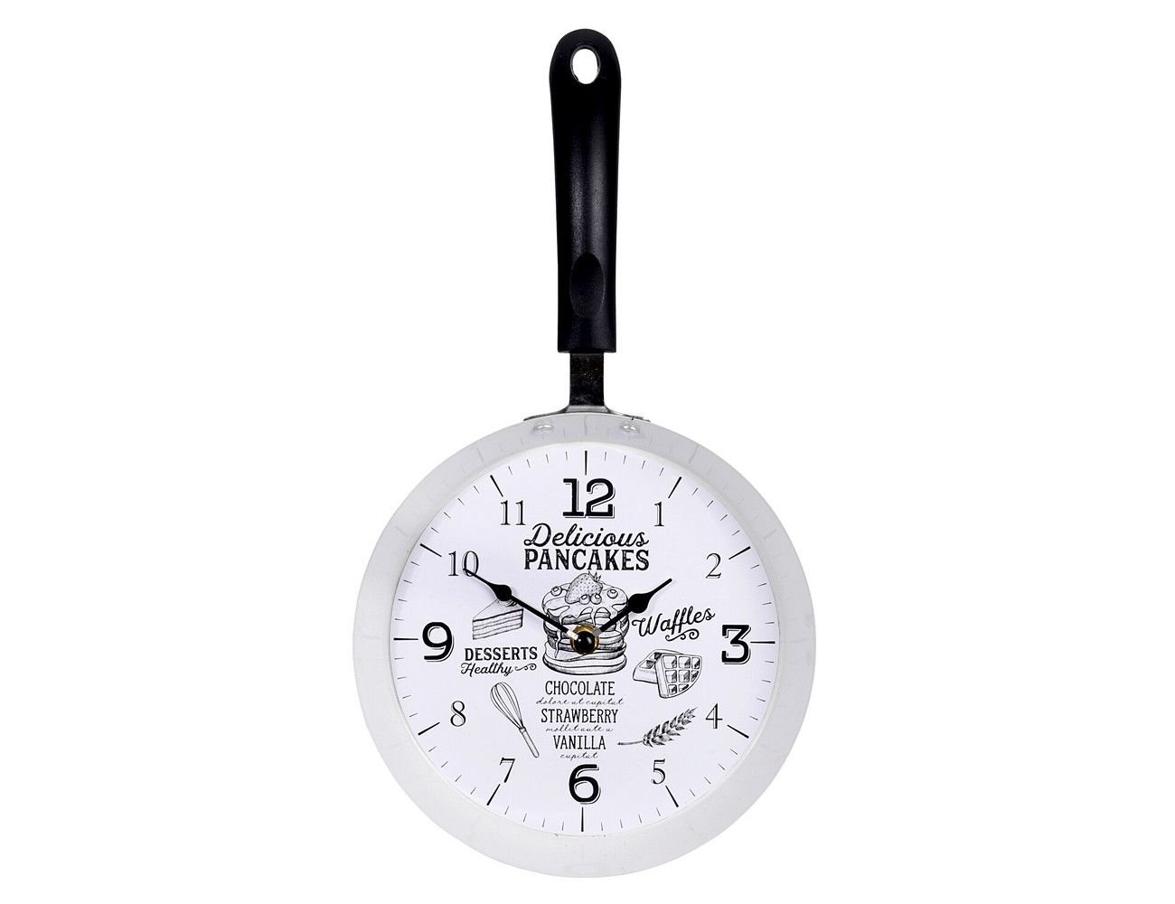 Кухонные настенные часы ЛЮБИТЕЛЯМ СЛАДКОГО, белые 39х21 см, Koopman International