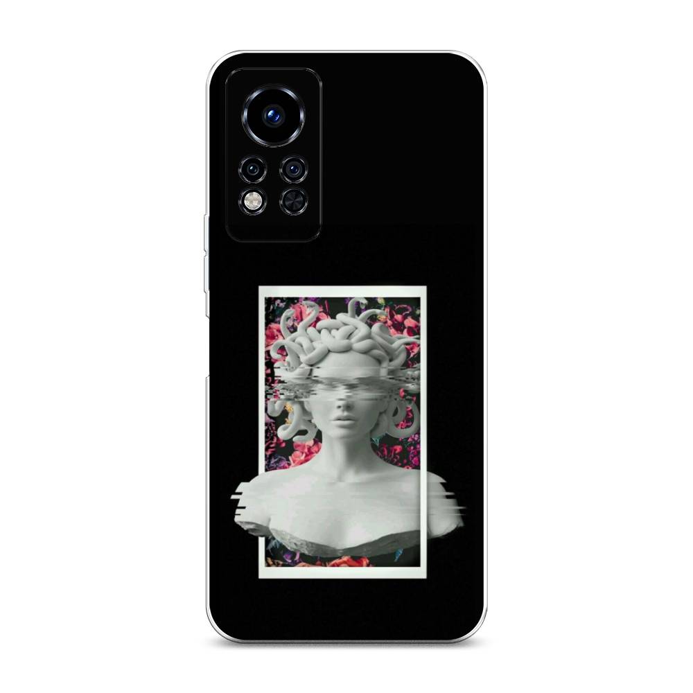

Чехол на Infinix Note 12i 2022 "Web Punk Медуза Горгона", Черный;серый, 3102750-6