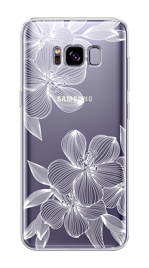

Чехол на Samsung Galaxy S8 Plus "Крокус", Белый;прозрачный, 24850-1