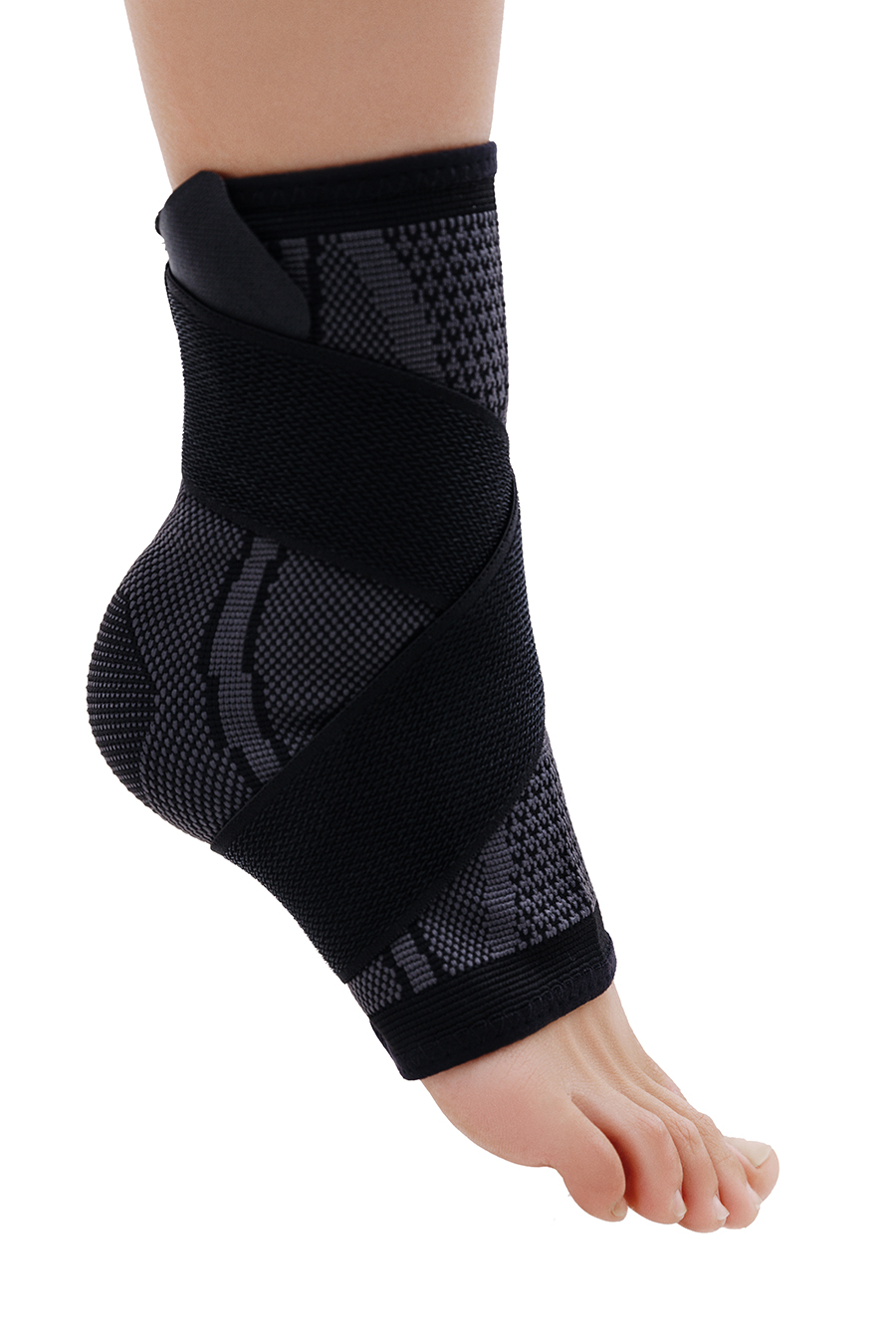 

Суппорт на голень MyBalance эластичный Shin_Black013 цвет серый размер, Черный, Shin_Black013