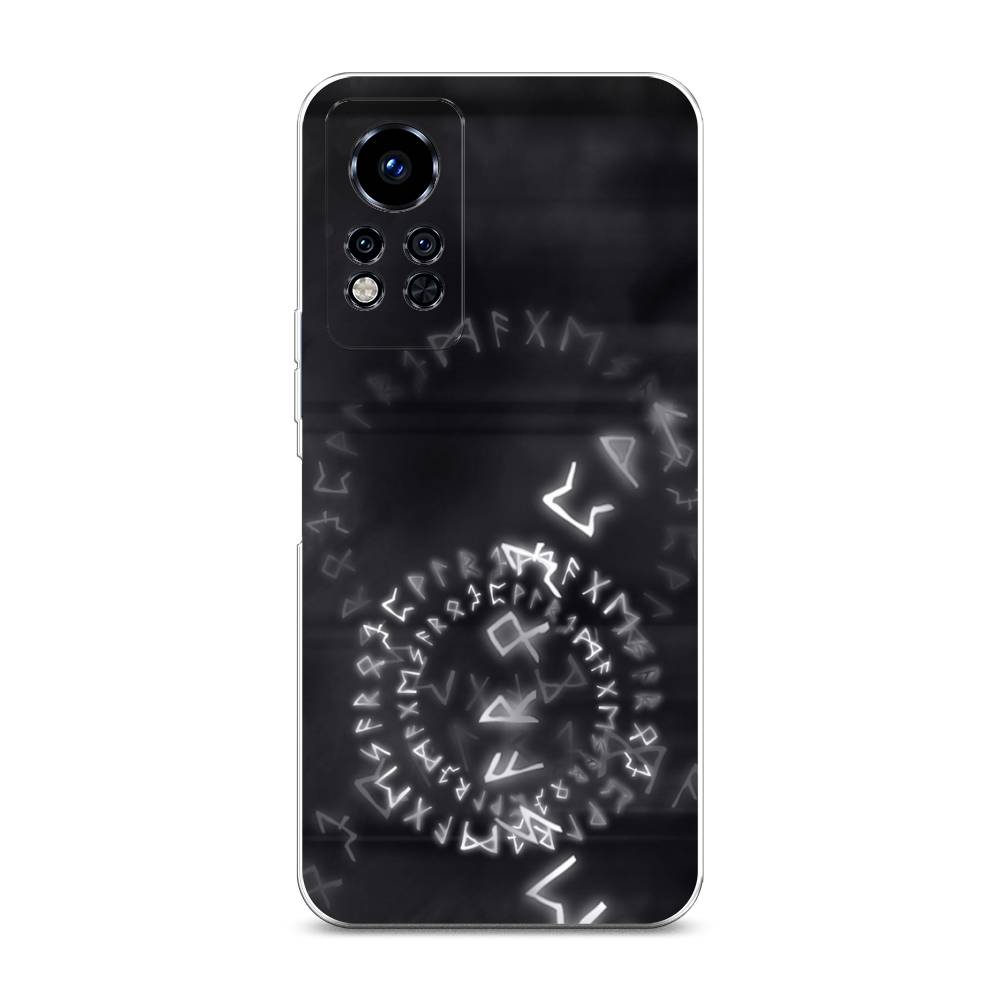 

Чехол на Infinix Note 12i 2022 "Руны", Серый;черный, 3102750-3