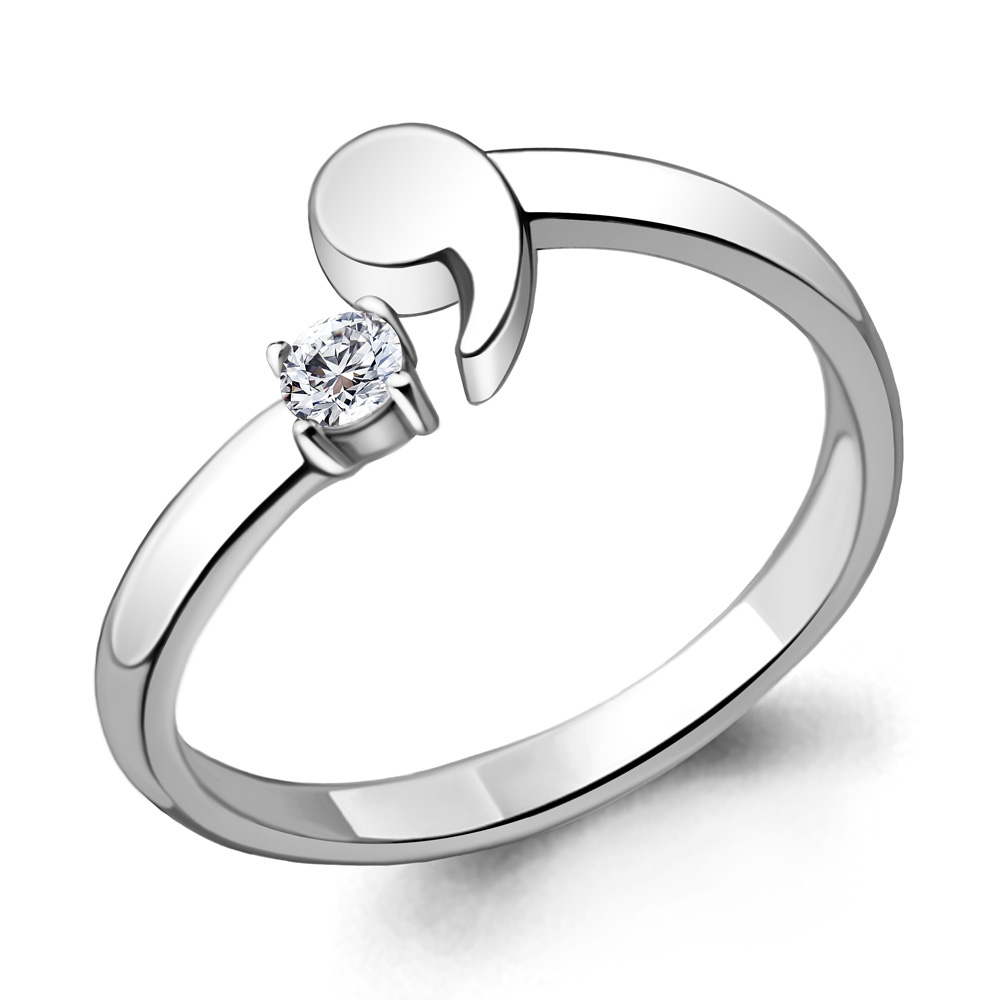 

Кольцо из серебра с фианитом Aquamarine Aquamarine 68678А_925_р р. 15,5, 68678А_925_р