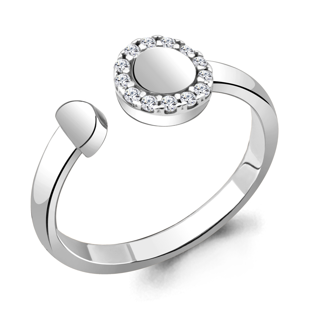 

Кольцо из серебра с фианитом Aquamarine Aquamarine 68676А_925_р р. 16, 68676А_925_р