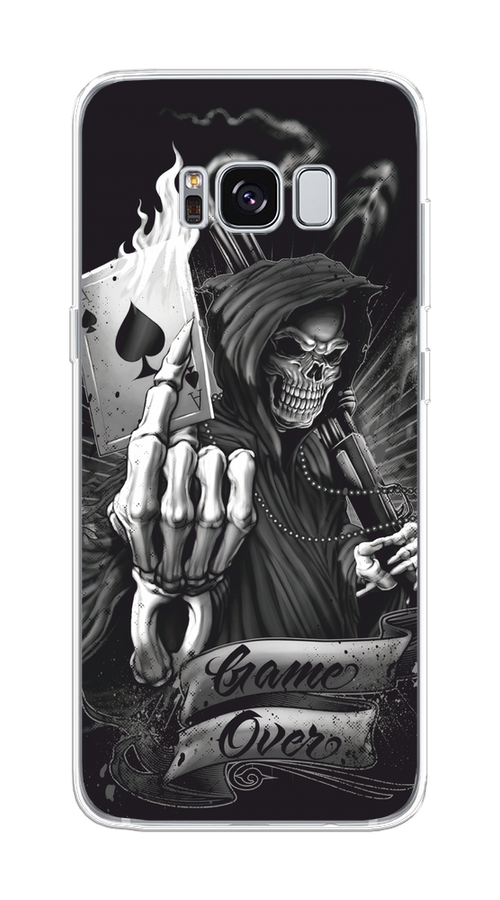 

Чехол на Samsung Galaxy S8 "Игра закончена", Черный;серый, 24750-1