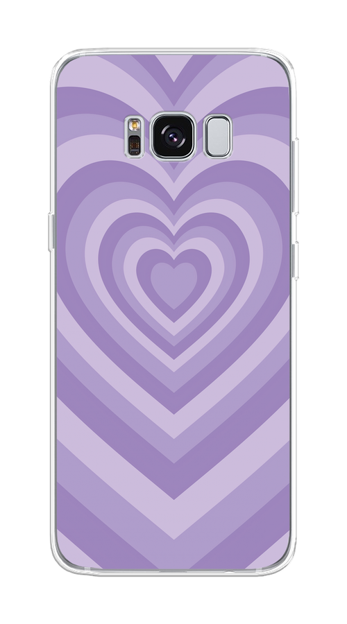 

Чехол на Samsung Galaxy S8 "Violet heart latte", Фиолетовый, 24750-1