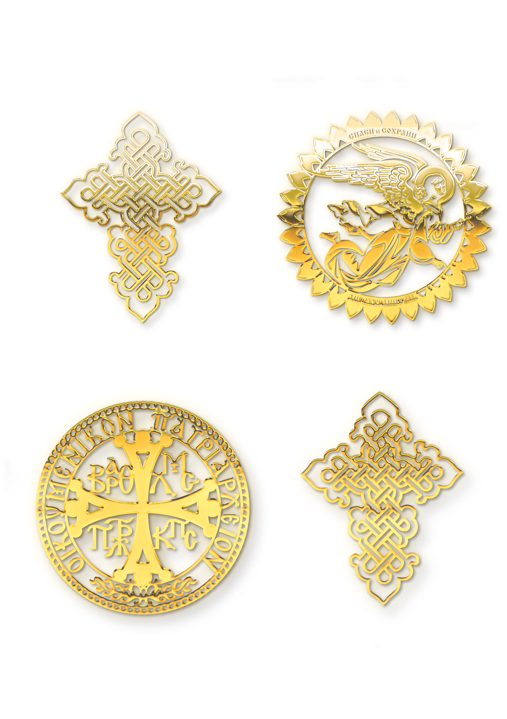 

Наклейка металлическая Silver&Golden Sticker KstG32027 Православие 4 шт.