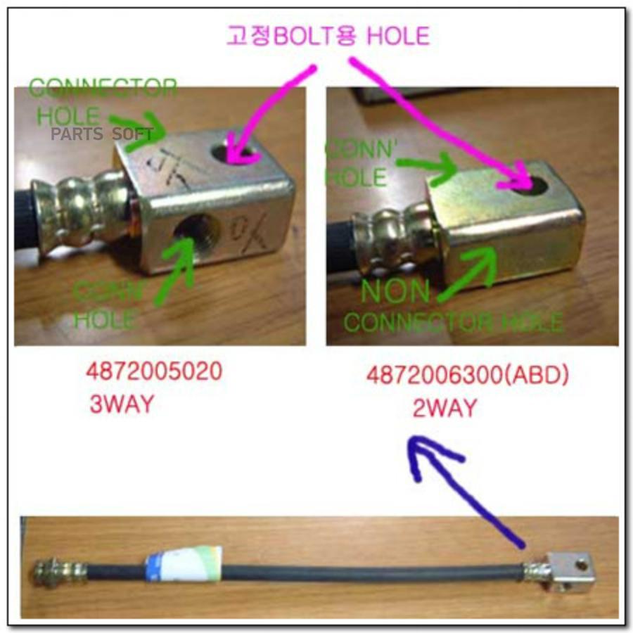 

Шланг Тормозной Зад Без Abs+ Abs 12,95- <Б/Abs-К С [Org] SSANG YONG арт. 4872005020