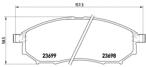 Колодки Тормозные Дисковые Передн./Задн. Infiniti Ex 09/07-> / Infiniti Fx 09/02-12/08 / I