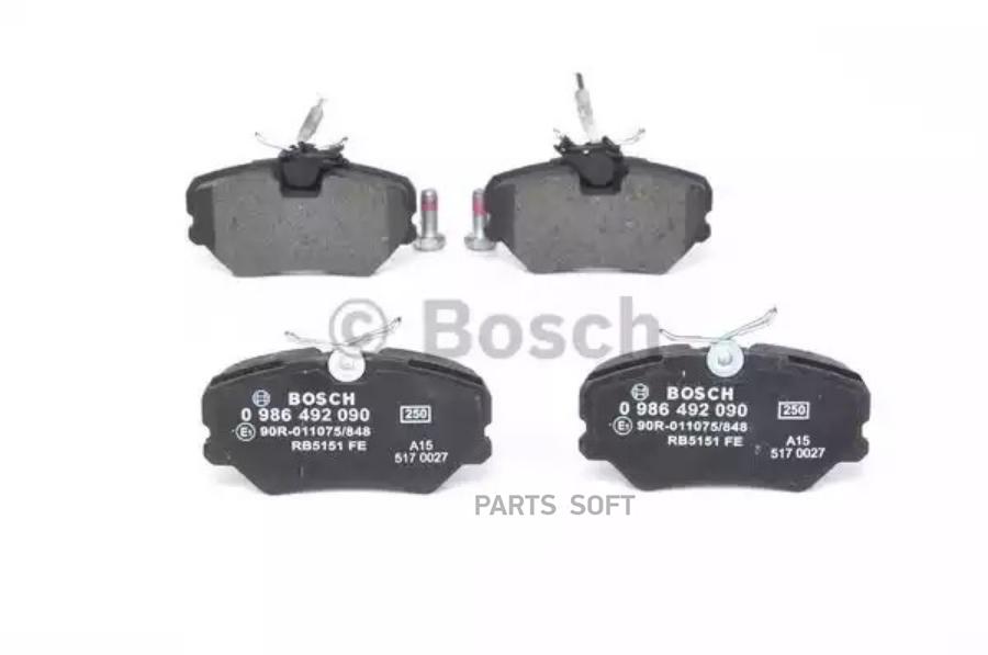 

Тормозные колодки Bosch 0986492090