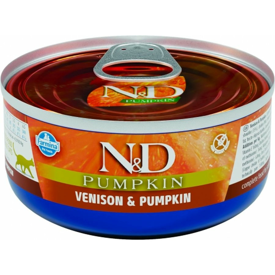 Консервы для кошек Farmina N&D Pumpkin, с олениной и тыквой, 70г