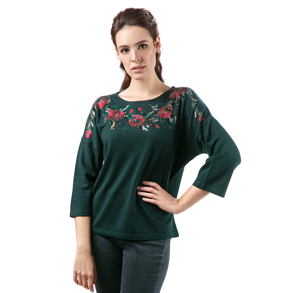 

Джемпер женский Westfalika CC-19W-6012 зеленый 56 RU, CC-19W-6012