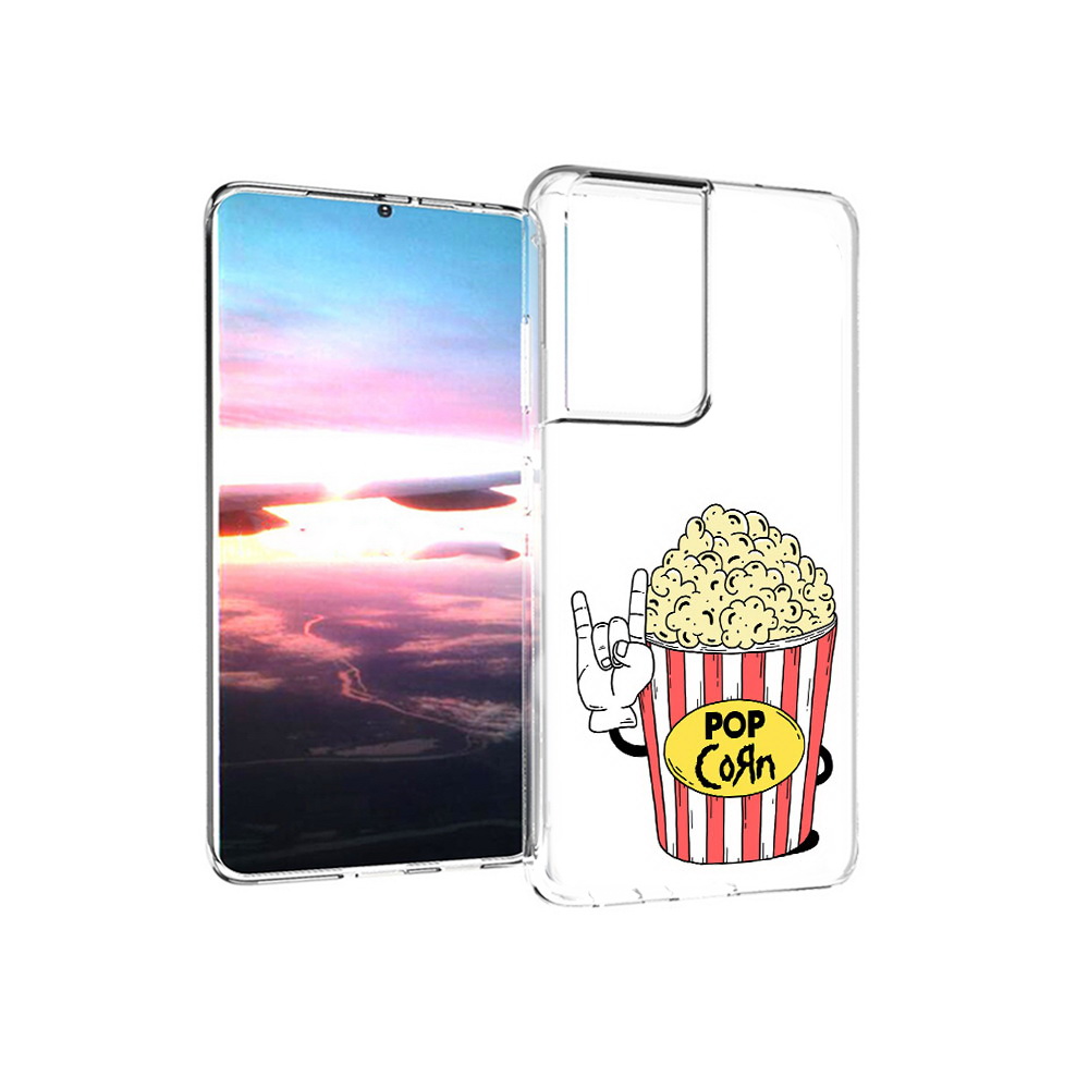 Чехол MyPads Tocco для Samsung Galaxy S21 Ultra крутой попкорн (PT157307.497.427)