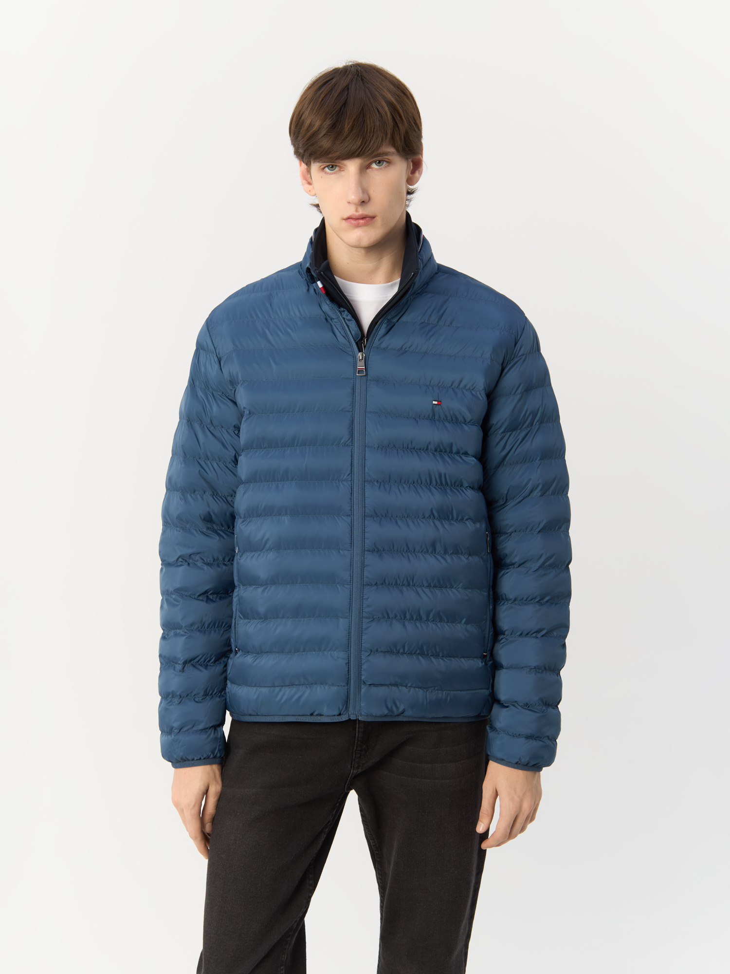

Куртка Tommy Hilfiger для мужчин, синяя-DBZ, размер L, MW0MW18763, Синий, MW0MW18763