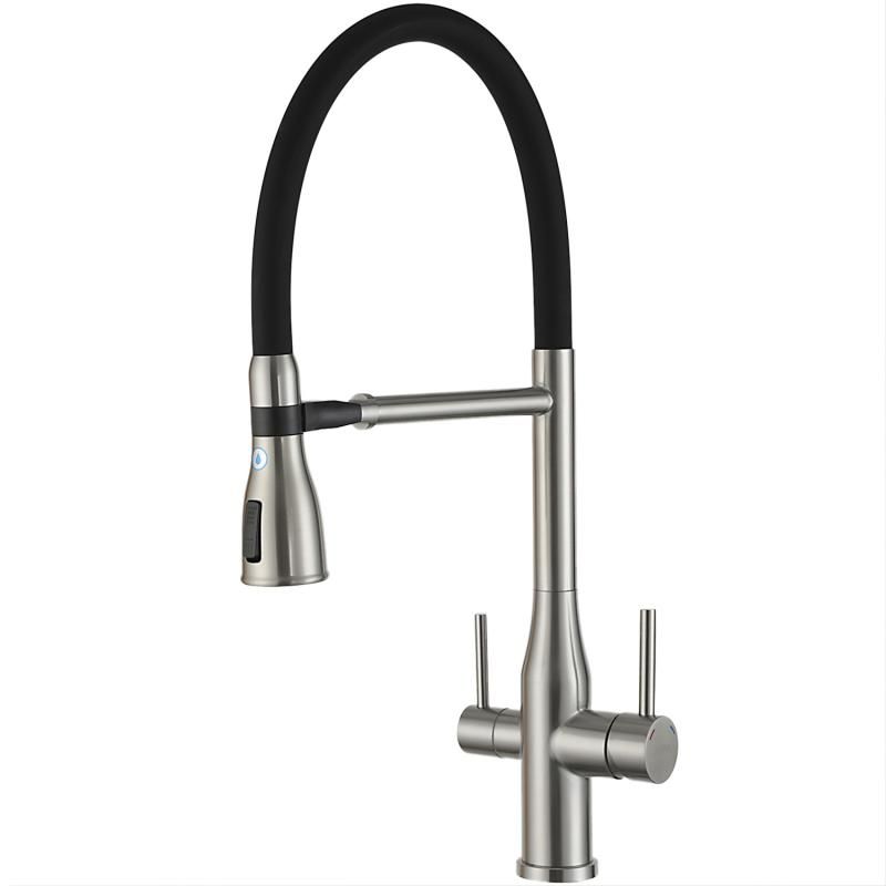 

Смеситель для кухонной мойки Gappo G99-75 G4NZ39CS9-ZS75ZW с гибким изливом, Серебристый, G4NZ39CS9-ZS75ZW