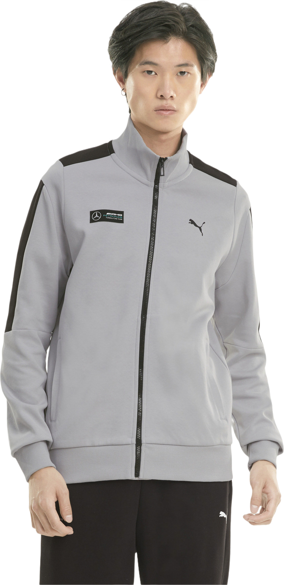 

Олимпийка мужская PUMA 59959702 серая S, Серый, 59959702