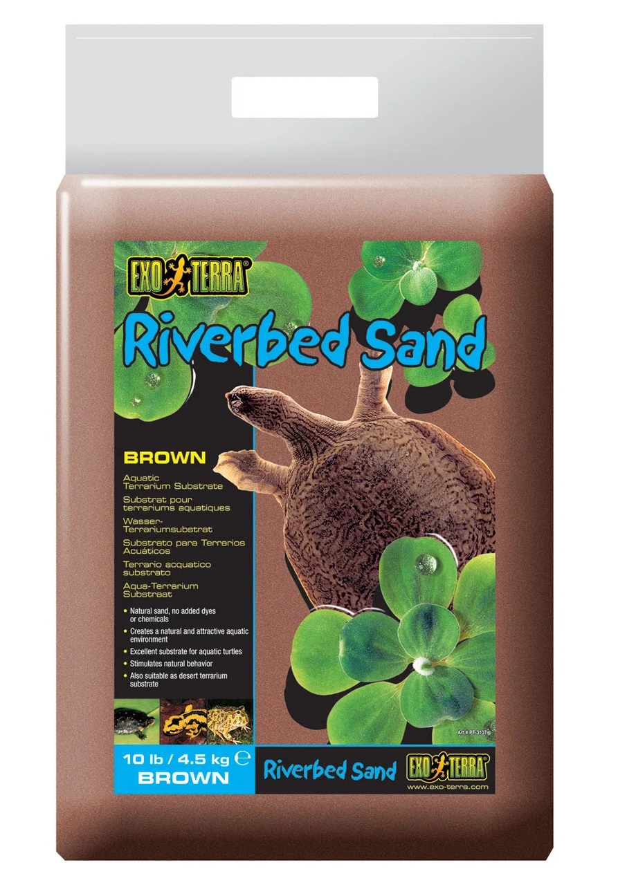 

Грунт для террариума Exo Terra Riverbed Sand коричневый, 4,5 кг