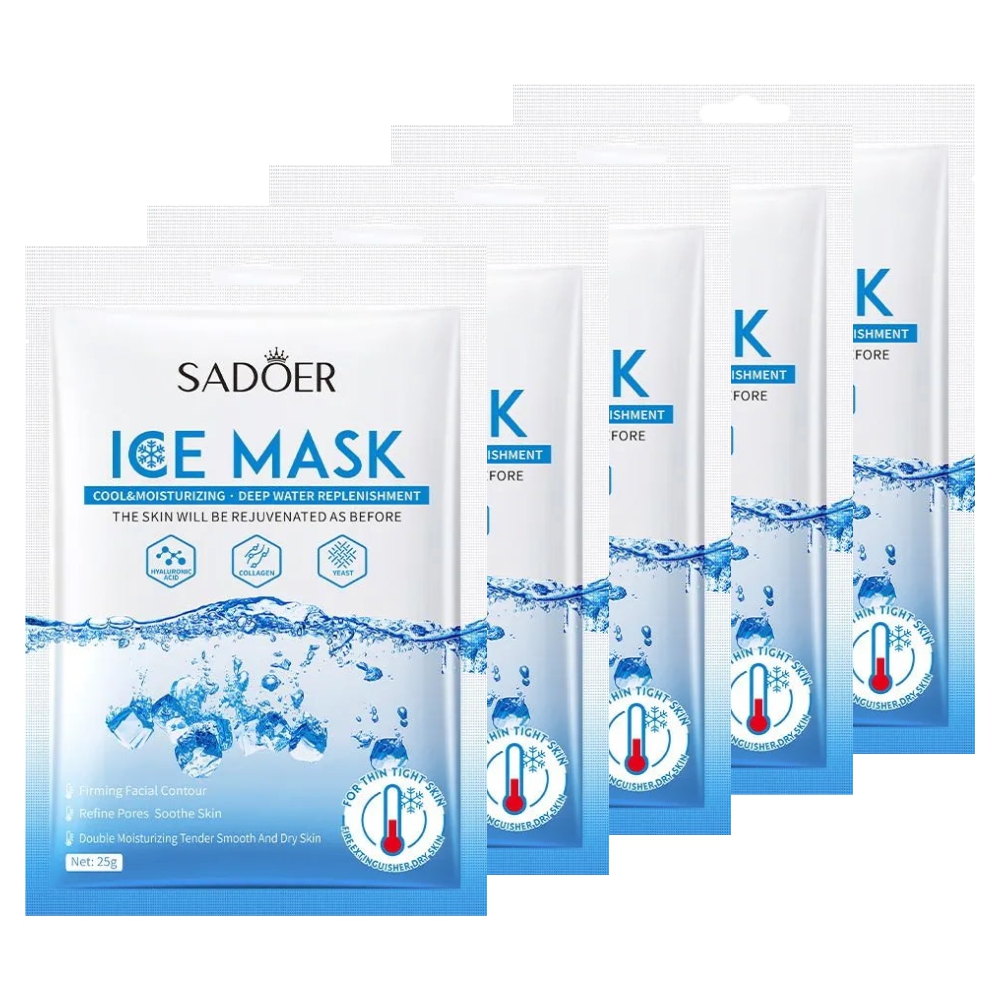 Набор Sadoer Охлаждающая тканевая маска для лица 25 г х 5 шт skinlite охлаждающая маска для области под глазами kryo mezo complex 30