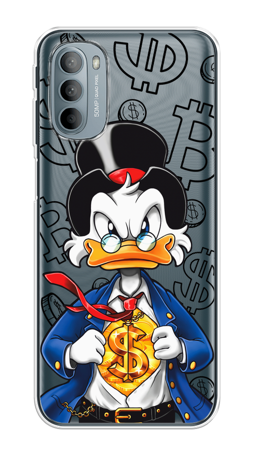 

Чехол на Motorola Moto G31/G41 "Scrooge Goldman", Черный;белый;синий, 241850-1