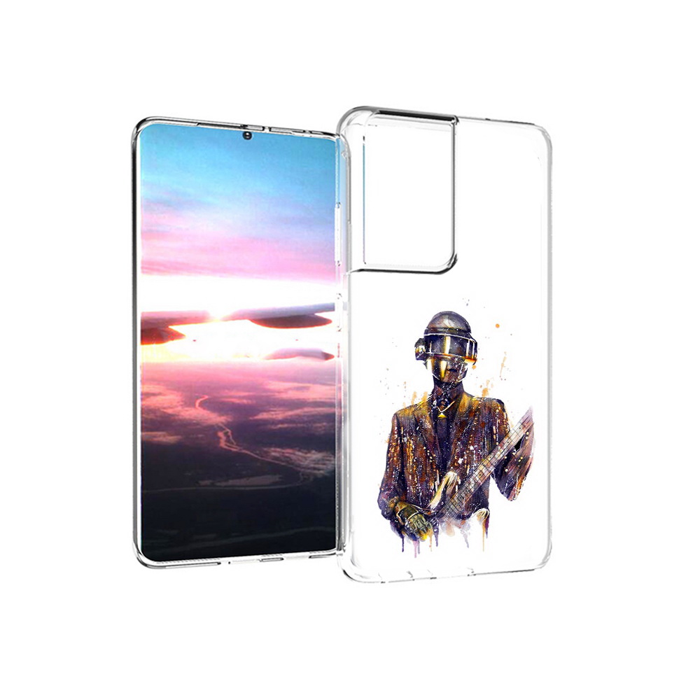 

Чехол MyPads Tocco для Samsung Galaxy S21 Ultra космо-гитарист (PT157307.497.392), Прозрачный, Tocco