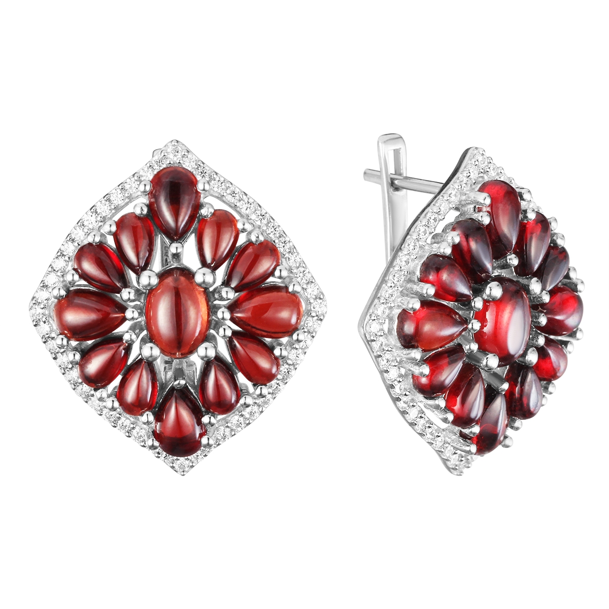 

Серьги из серебра с гранатом Balex Jewellery 2410931749, 2410931749