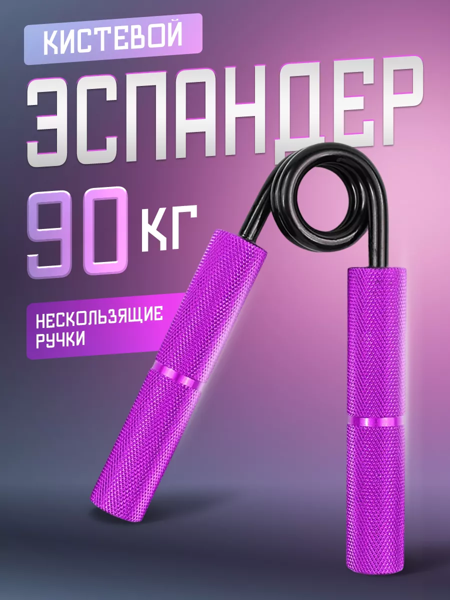 Эспандер Willman пружинный кистевой 90 кг фиолетовый 598₽