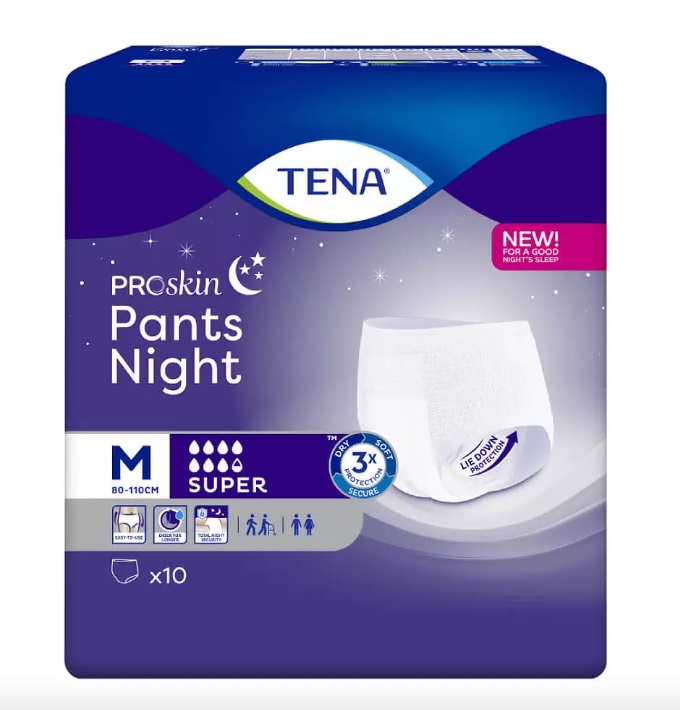 Подгузники для взрослых Tena Pants Night Super М 10 шт