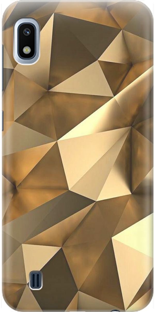 

Силиконовый чехол на Samsung Galaxy A10 "Бронзовые грани", Коричневый, 1528