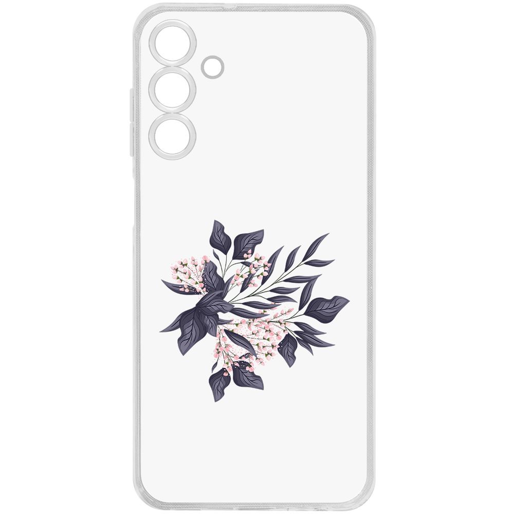 

Чехол-накладка Krutoff Clear Case Розовые бутоны для Samsung Galaxy M15, Прозрачный