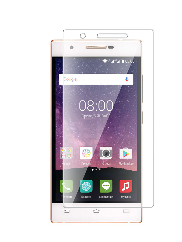 

Защитное стекло Brozo на Philips X586 гибридное прозрачное, Philips X586
