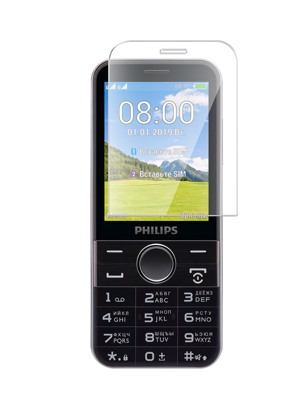 

Защитное стекло Brozo на Philips Xenium E580 гибридное прозрачное, Philips Xenium E580