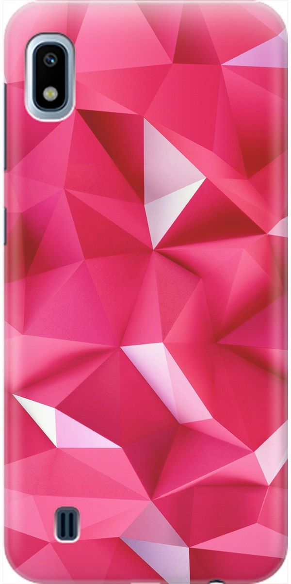 

Силиконовый чехол на Samsung Galaxy A10 "Малиновые ромбы", Красный;розовый, 1964