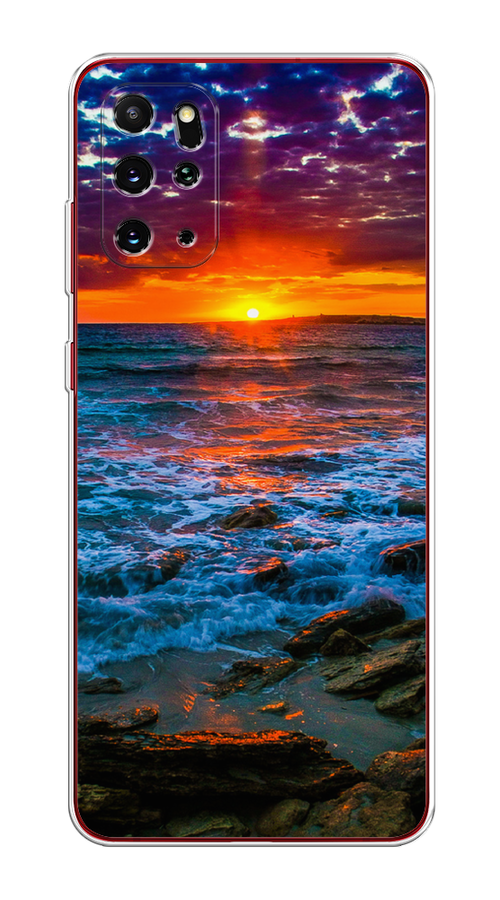 

Чехол на Samsung Galaxy S20 Plus "Закат 1", Оранжевый;синий, 29350-2