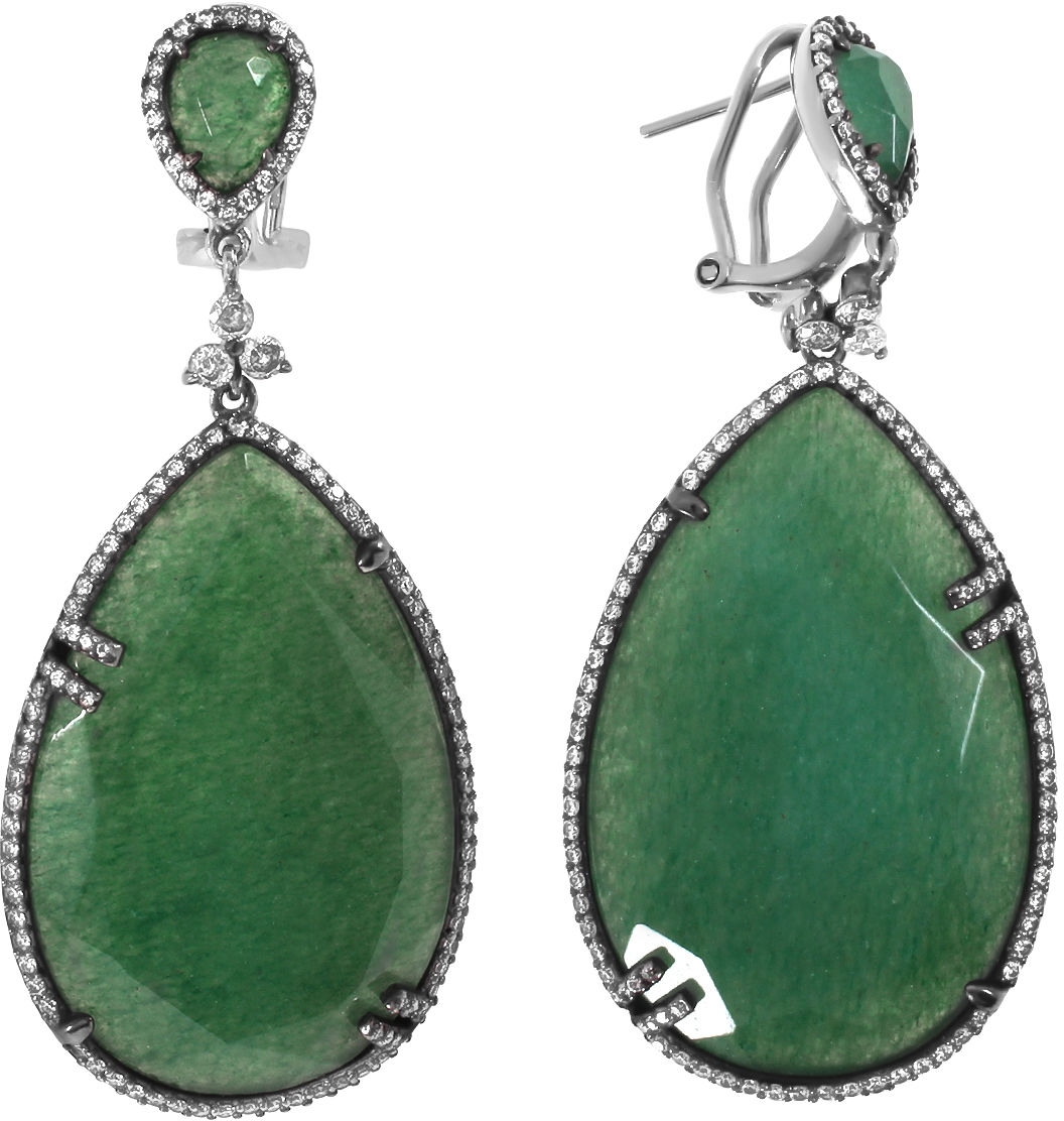 

Серьги из серебра с авантюрином Balex Jewellery 2430930039, 2430930039