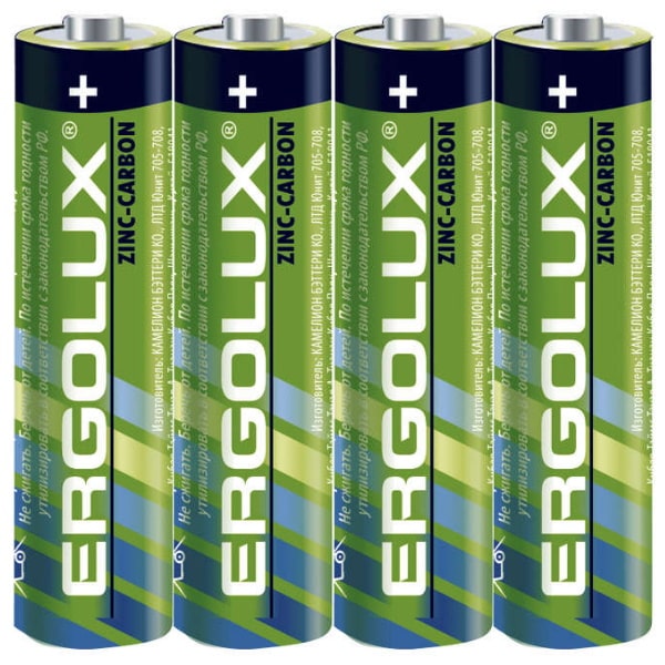 

Батарейка Ergolux R6 AA Shrink 4 Heavy Duty 1.5V (4/60/960)