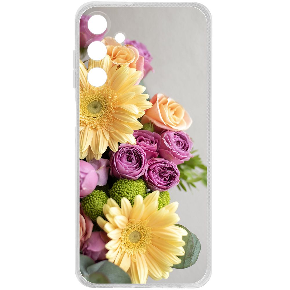 

Чехол-накладка Krutoff Clear Case Букет для Samsung Galaxy M15, Прозрачный
