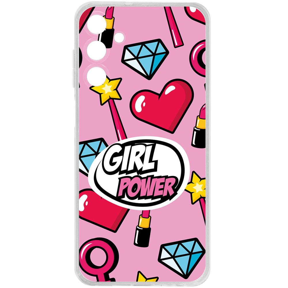 

Чехол-накладка Krutoff Clear Case Girl Power для Samsung Galaxy M15, Прозрачный