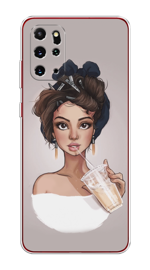 

Чехол на Samsung Galaxy S20 Plus "Девушка с фраппе", Серый, 29350-6