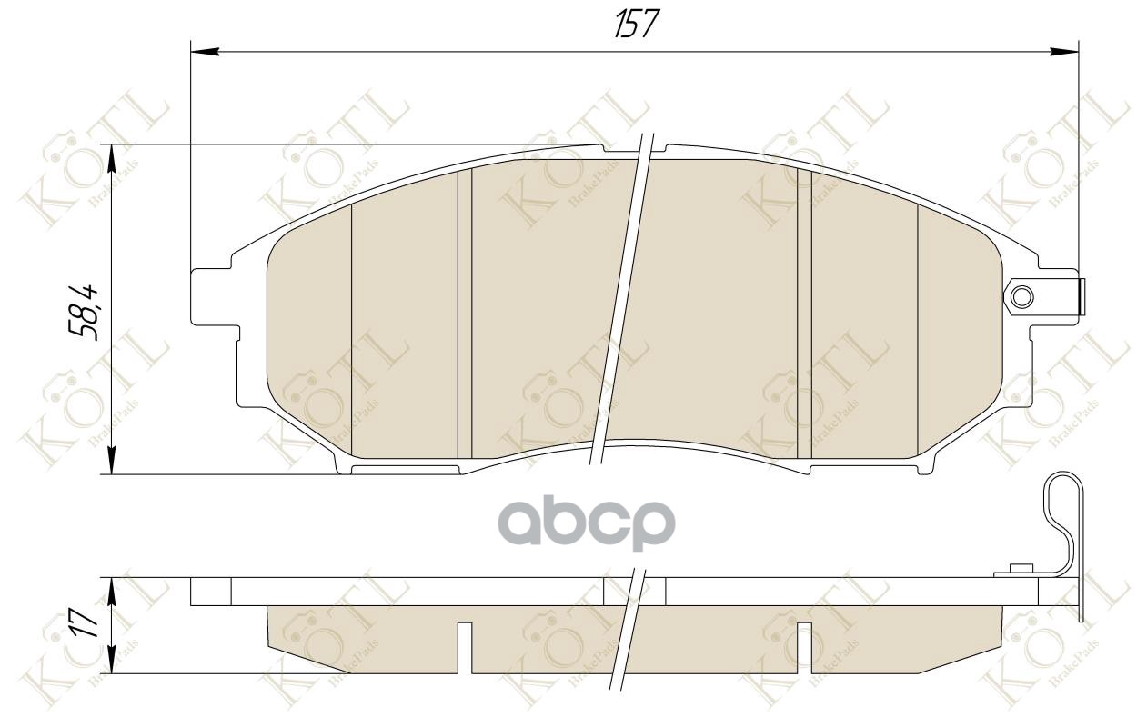 

К-Т Торм. Колодок Fr Murano, Np300, Qashqai