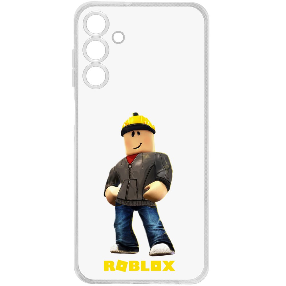 

Чехол-накладка Krutoff Clear Case Roblox-Строитель для Samsung Galaxy M15, Прозрачный