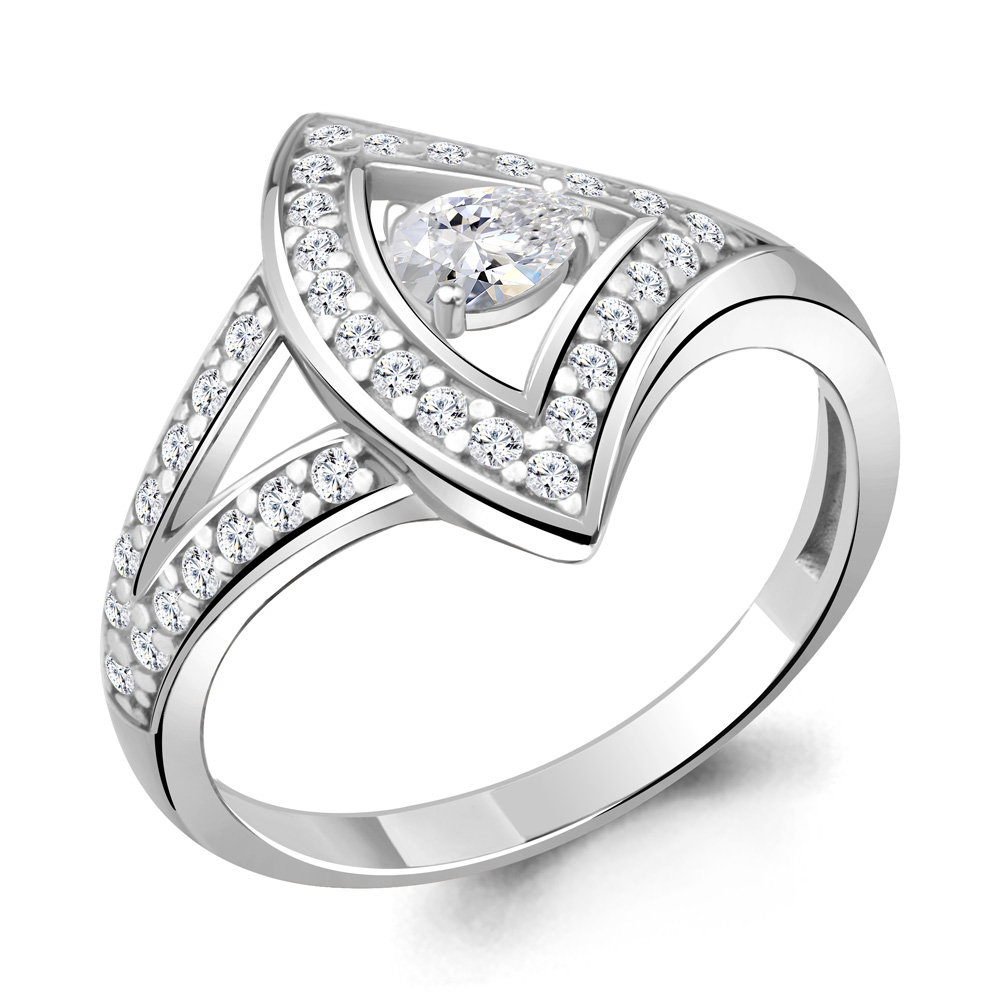 

Кольцо из серебра с фианитом Aquamarine Aquamarine 68667А_925_р р. 18,5, 68667А_925_р